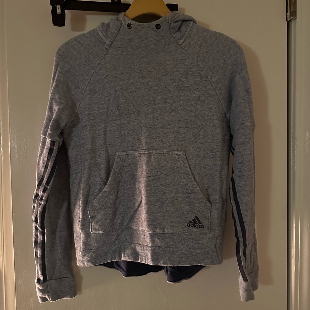 grey adidas hoodie